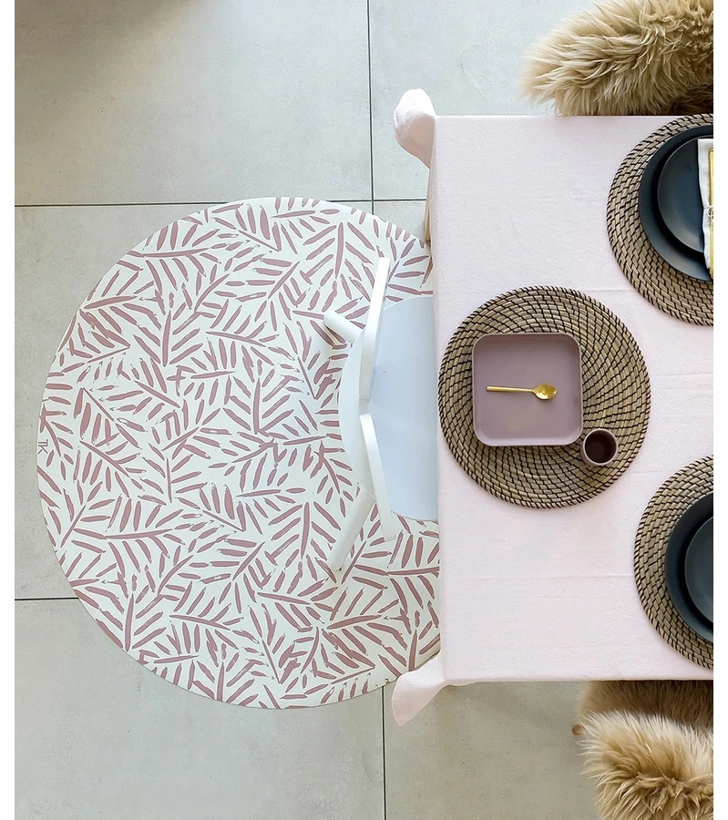 Toddlekind Prettier High Chair Splat Mats - Ocean Leaves - Sea Shell 4 Toddlekind Prettier High Chair Splat Mats - Ocean Leaves - Sea Shell - Image 2