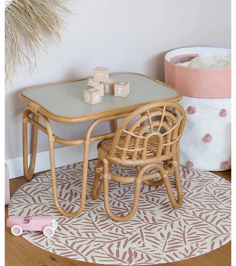 Toddlekind Prettier High Chair Splat Mats - Ocean Leaves - Sea Shell 5 Toddlekind Prettier High Chair Splat Mats - Ocean Leaves - Sea Shell - Image 3