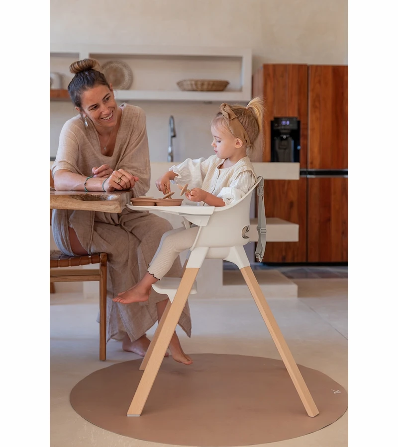 Toddlekind Highchair Splat Mat - Naturals - Camel 5 Toddlekind Highchair Splat Mat - Naturals - Camel - Image 3