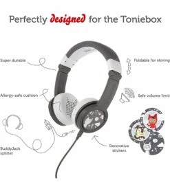 Tonies Headphones - Gray -Little Unicorn Store tonies headphones gray 114