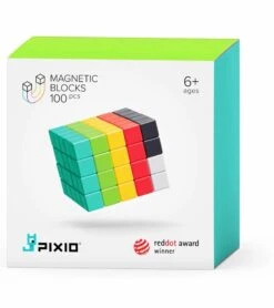 Ukidz PIXIO-100 Magnetic Blocks In 6 Colors