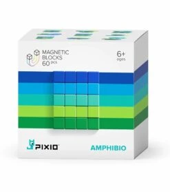 Ukidz PIXIO Abstract Series AMPHIBIO - 60 Magnetic Blocks In 5 Colors