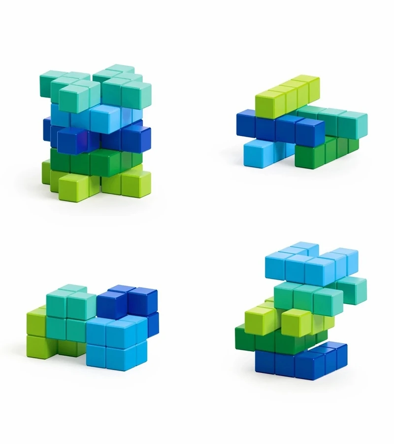 Ukidz PIXIO Abstract Series AMPHIBIO - 60 Magnetic Blocks In 5 Colors 5 Ukidz PIXIO Abstract Series AMPHIBIO - 60 Magnetic Blocks In 5 Colors - Image 3
