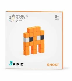 Ukidz PIXIO Mini Monster Ghost - 24 Magnetic Blocks In 3 Colors