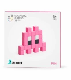 Ukidz PIXIO Mini Monster Pin - 28 Magnetic Blocks In 3 Colors
