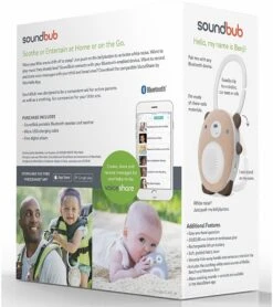 WavHello Soundbub Bluetooth Speaker & Baby Soother - Bear -Little Unicorn Store wavhello soundbub bluetooth speaker baby soother bear 44