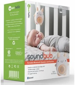 WavHello Soundbub Bluetooth Speaker & Baby Soother - Bunny -Little Unicorn Store wavhello soundbub bluetooth speaker baby soother bunny 46