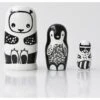 Wee Gallery Nesting Dolls - Black And White Animals -Little Unicorn Store wee gallery nesting dolls black and white animals 95