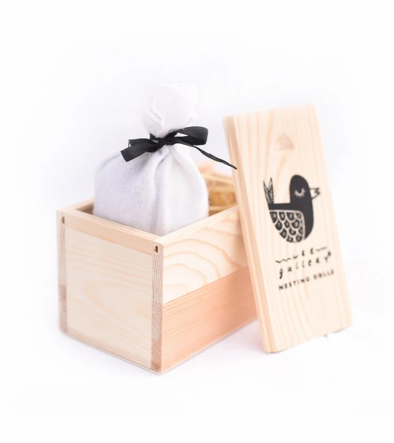 Wee Gallery Nesting Dolls - Black And White Animals 5 Wee Gallery Nesting Dolls - Black And White Animals - Image 3