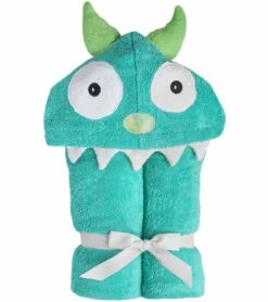 Yikes Twins Hooded Towel - Monster Turquoise