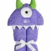 Yikes Twins Hooded Towel - One-Eyed Monster Purple -Little Unicorn Store yikes twins hooded towel one eyed monster purple 111