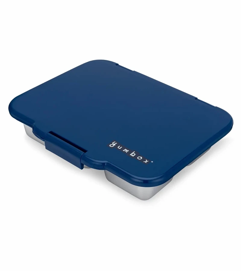 Yumbox Leakproof Bento Lunchbox, Presto Stainless Steel - Santa Fe Blue 6 Yumbox Leakproof Bento Lunchbox, Presto Stainless Steel - Santa Fe Blue - Image 4