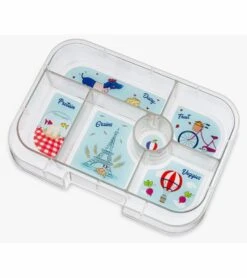 Yumbox Original Leakproof Bento Lunchbox, 6 Compartment - Serene Aqua / Paris Tray -Little Unicorn Store yumbox original leakproof bento lunchbox 6 compartment serene aqua paris tray 9