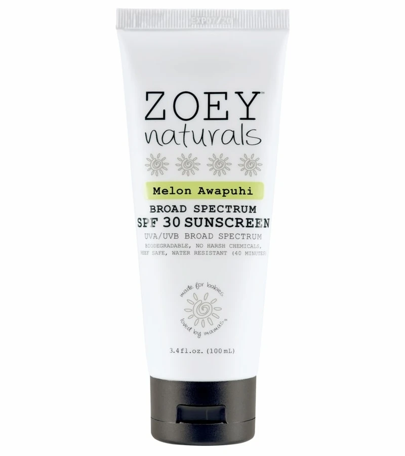Zoey Naturals SPF 30 Sunscreen - Melon Awapuhi 3 Zoey Naturals SPF 30 Sunscreen - Melon Awapuhi