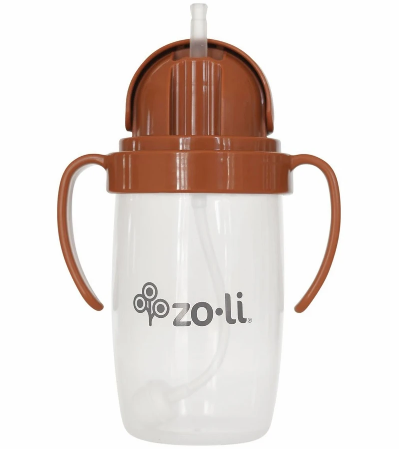 Zoli Bot 2.0 Weighted Straw Sippy Cup, 10oz - Copper Dust 4 Zoli Bot 2.0 Weighted Straw Sippy Cup, 10oz - Copper Dust - Image 2